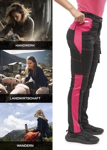 strongAnt Women's Work Pants Fully Stretch Work Pants with Knee Pad Pockets in Saudi Arabia