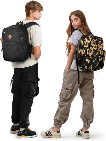 ZORFIN 26L Backpack for School, College, and Travel: Water Resistant Bookbag with 8 Compartments - Tangerine in Kuwait