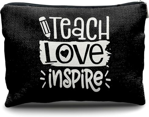 حقيبة مستحضرات التجميل لتقدير المعلم من نوجريت، حقيبة أدوات الزينة للسفر من جروفي إنها مي مرحبًا أنا المعلم، هدايا العودة إلى المدرسة للمعلمين، هدايا شكرًا للمعلمين in Kuwait