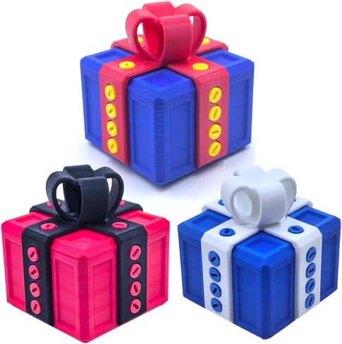 3.14" Width Annoying Gift Box, Prank Screw Box, 3D Printed, Hilarious Money Card Container, Set of 3 in Saudi Arabia
