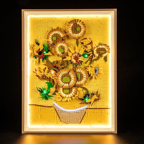 LIGHTAILING Light for Lego-31215 Vincent-Van-Gogh – Sunflowers - Led Lighting Kit Compatible with Lego Building Blocks Model:Remote-Control Version - NOT Included The Model Set in Saudi Arabia