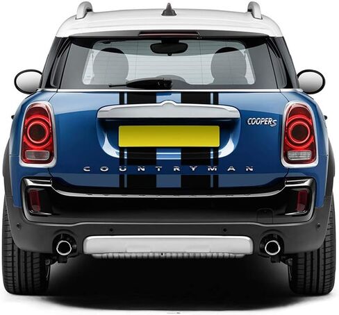 Bonnet Stripe Graphics Sticker Hood Trunk Rear Decal Stickers for Mini Cooper S Countryman 2nd Gen F60 2017-2020 (Gloss White) in Saudi Arabia