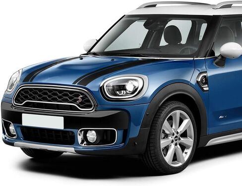 Bonnet Stripe Graphics Sticker Hood Trunk Rear Decal Stickers for Mini Cooper S Countryman 2nd Gen F60 2017-2020 (Gloss White) in Saudi Arabia