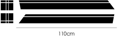 Bonnet Stripe Graphics Sticker Hood Trunk Rear Decal Stickers for Mini Cooper S Countryman 2nd Gen F60 2017-2020 (Gloss White) in Saudi Arabia