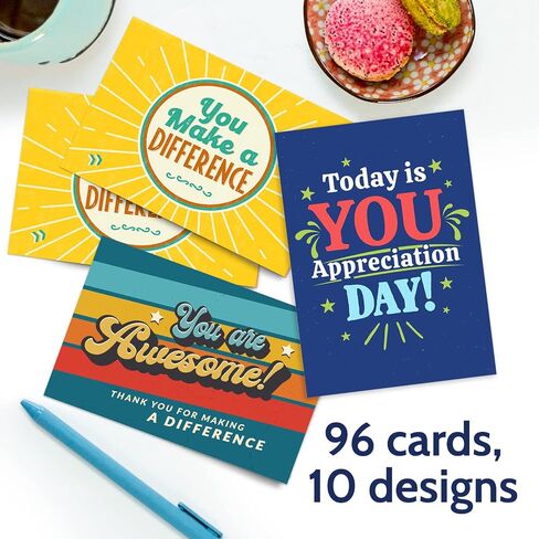 24 Appreciation Cards with Envelopes - Team Gifts, Teacher Gifts Bulk, Volunteer and Employee Appreciation Cards, Boxed Gratitude Cards Set for Nurse Appreciation Week and Staff Appreciation Day in Saudi Arabia