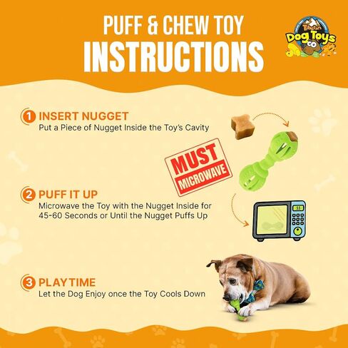 Tibetan Dog Chew Nuggets Refill Pack for Yak Cheese Puff & Chew Toy | 20 All-Natural, Easy-to-Digest Yak Cheese Nuggets | Must Microwave to Puff | Supports Gut Health & Teeth Cleaning in Saudi Arabia