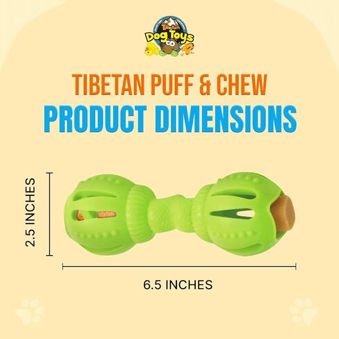 Tibetan Dog Chew Nuggets Refill Pack for Yak Cheese Puff & Chew Toy | 20 All-Natural, Easy-to-Digest Yak Cheese Nuggets | Must Microwave to Puff | Supports Gut Health & Teeth Cleaning in Saudi Arabia