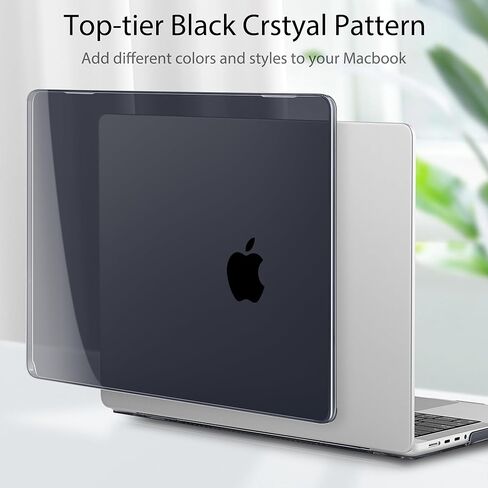 بالنسبة إلى MacBook Pro 16 بوصة Case 2021 2022 2023 2024 الإصدار A3186 A3403 M4 A2991 M3 A2780 M2 A2485 M1 Pro/Max ، علبة الصلابة الصلبة مع واقي الشاشة وغطاء لوحة المفاتيح ، البريق Clear in Kuwait