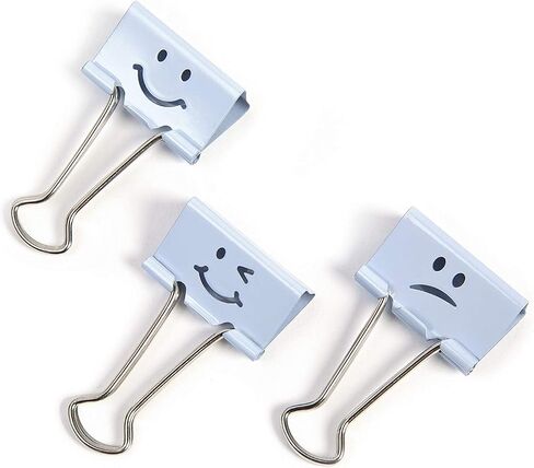 Rapesco Binder Clips, 1 1/4" Emoji Clips [Pack of 20] in Saudi Arabia