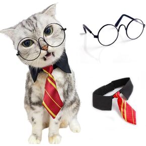 Cat Witch Costume Assumeen Assume for Wizard Pet Conteactions مناسبة للكلاب الصغيرة والقطط