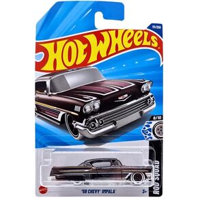 Hot Wheels '58 Chevy Impala ، سلسلة Rod Squad 8/10 ، Cast Car 111/250