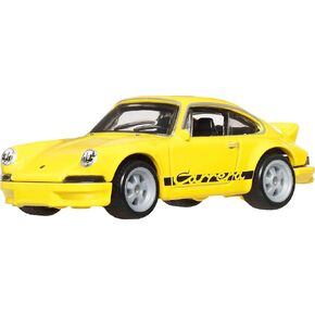 Hot Wheels Premium Car Culture Collectible Toy Car, 1:64 Scale Die-Cast Porsche 911 Carrera RS 2.7, Hammer Drop Vehicle with Real Riders Tires
