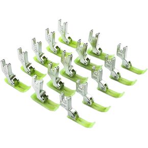 Blooy - T360 + T361 + T363 Plastic Zipper Presser Foot for Industrial Lockstitch Machines Juki Brother Jack Singer (15 قطعة/الكثير)