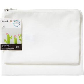 الفراغات CRICUT® Cosmetic Bag (3 CT) ، أبيض - لـ HTV ، تسامي مشاريع الحبر غير المألوف
