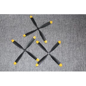 3pcs EP170MM 4 شفرات المروحة لـ RC Airplane Plane Park for Volantex RC P51 Wingspan 750mm لـ Park Flyer P51 for Mustang 768-1 Propeller Propeller Park (اللون: أسود)