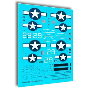 72018 1/72 VIGUED F4U-1A CORS US FIGHTY BOMBER 1944 WET DECAL WWII