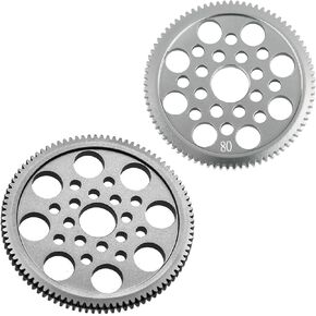 Metal 48p Spur Pully Gear 92t & Metal 48p Spur Gear 80t