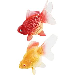 Toyandona Simulated Goldfish ، 2pcs 2pcs aquarium plastic fish model model goldfish model lifele lifele lifelelic