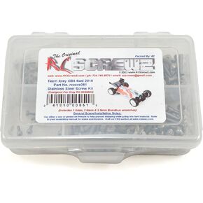 RC Screwz XRAY XB4 4WD 2016 KIT غير القابل للصدأ