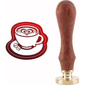 CRASPIRE WAX SEAL SEAT COEF COUFLE SEAING WAX Stamps Retro Vintage قابلة للإزالة من النحاس النحاسي مع مقبض الخشب لدعوات الزفاف هالوين عيد الميلاد تعبئة هدايا