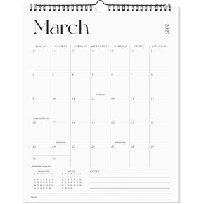 Cabbrix Wall Calendar 2025-2026 Until to June 2026, Vertical 11-1/4" x 14-1/4" Simplified Monthly Hanging Calendar for Wall