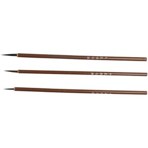 3Pcs/Set Calligraphy Brush,Weasel Hair Paint Brush Durable Oil Painting Drawing Brush 3 Sizes Hook Line Pen Chinese Calligraphy Pen