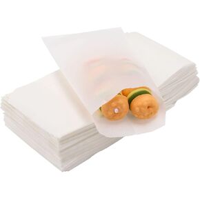 200 PCS أكياس زجاجية صغيرة - 2 3/4 × 4 بوصة أكياس ورقية شبه شفافة مسطحة لصالح الحفلات لصالح ملفات تعريف الارتباط ، الحلوى ، الشوكولاتة