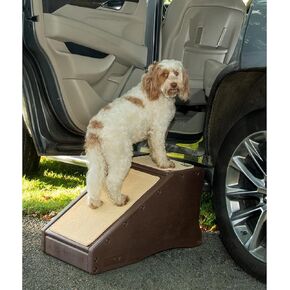 Pet Gear Stair and RAMP Mochair للكلاب/القطط ، خطوة سهلة ، خفيفة الوزن/محمولة ، متينة ، تجميع سهلة (لا توجد أدوات مطلوبة) ، ضباب