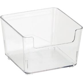 تبسيط 4 حزمة منظم درج مربع صغير ، أبعاد: 3.78 "× 3.74" × 2.48 "، متعددة الأغراض ، رائعة للمنزل ، المكتب ، الحمام ، المطبخ ، ملحقات مكتب صغير ، تنظيم منزلي ، واضح