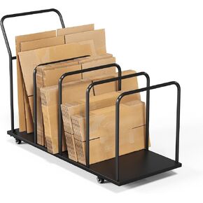 Carton Stand,Metal Carton Cart Stand,Heavy Duty Portable Carton Stand with Wheels & Handle for Home Supermarket Warehouse Commercial