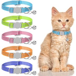 5 حزمة انعكاس طوق القط مع أجراس قابلة للتعديل PET HITTEN ROFTS