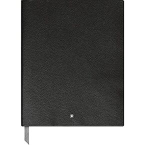 Montblanc Sketch Book Black Lined #149 Fine Stationery 116931 / كتاب رسم أنيق مع صفحات جلدية وصفحات محكم / 1 × (8.2 × 10.2 بوصة.)