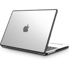 Fintie Case for MacBook Pro 14 Inch A3112 A3185 A3401 A2992 A2918 A2779 A2442 (2024 2023 2022 2021 Release) - Matte Coated Hard Shell Cover with Soft TPU Frame Bumper, Frost Clear