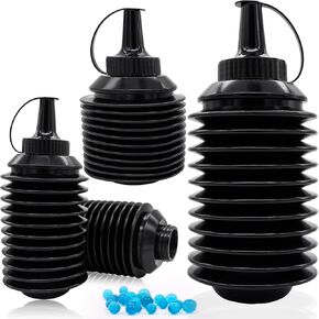 4 حزمة ملحقات Gel Ball Blaster Gun Bullets حبات إعادة ملء الزجاجة الزجاجة الملحقات القادوس البلاستيكية للهلام Gun Gun Outdoor Party Game