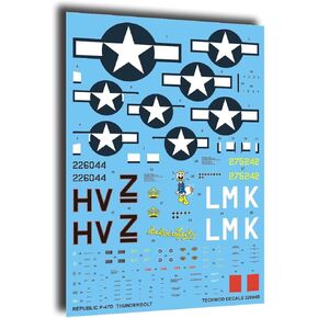 Techmod 32004 1/32 Republic P-47D Thunderbolt USAF England 1944 wet decal