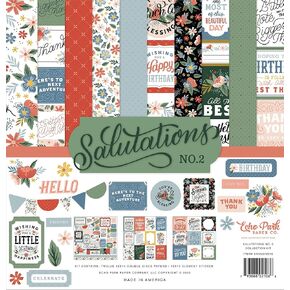 ECHO PARK PAPER COMPANY Salutations No. 2 Echo Park Collection Kit 12"X12"