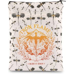Keychin 4th Wing Book Sleeve Dragon Rider Book Lover Gifts Burn It Down Dark Academia Book Covers
