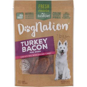 Deli Fresh Pet Food 518030 Dogs Nation Turkey/لحم الخنزير المقدد يعالج للحيوانات الأليفة ، 3 أونصة