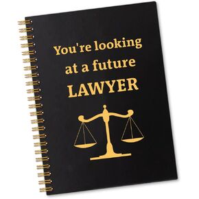 You're Looking At A Future Lawyer 160 Blank Pages Spiral Notebook, Funny Notebook Gift for Future Lawyer, Graduation Gift for for Law School Law Student, Future Lawyer Gift for Men Women