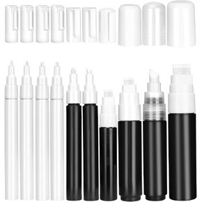 علامات الغراء/الطلاء القابلة لإعادة التعبئة 10 أجزاء/حزمة ، [0.5mm -15mm] أحجام مختلفة - قم بتطبيق الطلاء الغراء والموزع بسهولة أو أكريليك دائم - مناسبة للسيارة والجلد والخشب والأثاث وال Diy و Graffiti Art