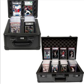 2 ROW & 4 ROW Black Graded Card Case - PSA Slab Case - Sports Card Case