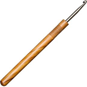 addi ad5777015-4.50 خطاف الكروشيه خشب الزيتون 4.5 ملم ، بني