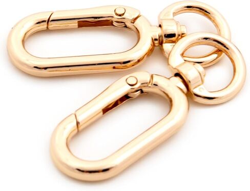 Opening Metal Spring Snap Hooks Clip, 10 PCS Trigger Spring Keyring Buckle for DIY Key Chains, Bags, Purses (Gunmetal) in Saudi Arabia