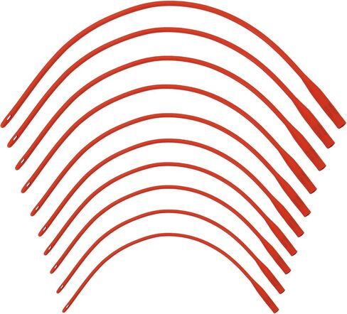 5 Pieces Lamb Feeding Tubes, Red Flexible Rubber Replacement Tubing Supplies for Lamb,Sheep,Piglet,Rabbit,Puppy Feeding (16 Inch x 16FR) (10 Pack, 16 FR) in Saudi Arabia