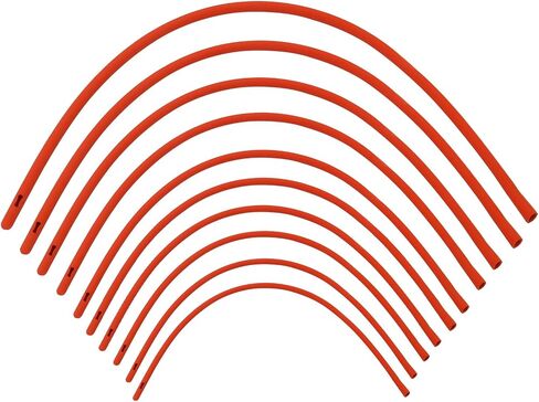 5 Pieces Lamb Feeding Tubes, Red Flexible Rubber Replacement Tubing Supplies for Lamb,Sheep,Piglet,Rabbit,Puppy Feeding (16 Inch x 16FR) (10 Pack, 16 FR) in Saudi Arabia