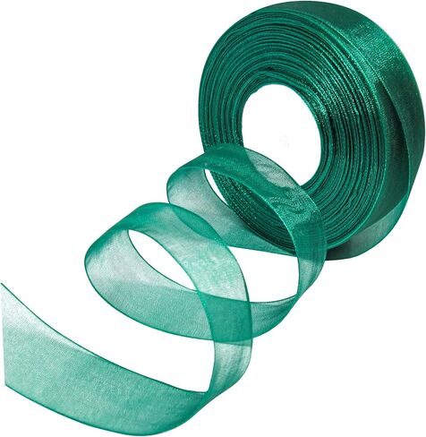 Navy Blue Orgonza Ribbon 1 inch Shimmer Shimmer orgonza Ribbon Roll 50 ياردة شريط Navy Orgonza للهدية باقة باقة تزيين ترتيب الأزهار DIY خياطة الزفاف الزفاف in Kuwait