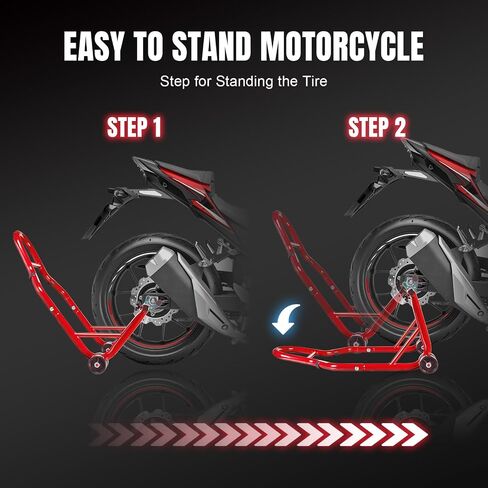 Motorcycle Stand Lift, Universal Paddock Lift Stand, 1100lbs Front Rear Combo Stand Lift Stand, Rear U+L Fork Swingarm Spool Stand 2-Pack in Saudi Arabia