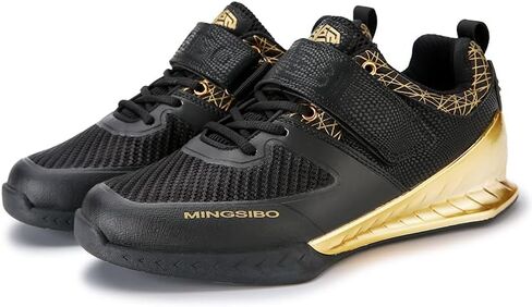 Powerlifting Shoes for Heavy Weightlifting Gym Shoes for Crossfit Lifting Training Footwear Weight Lifting Shoes for Men Squat Shoes Powerlifting with Rubber Non-Slip Sole in Saudi Arabia