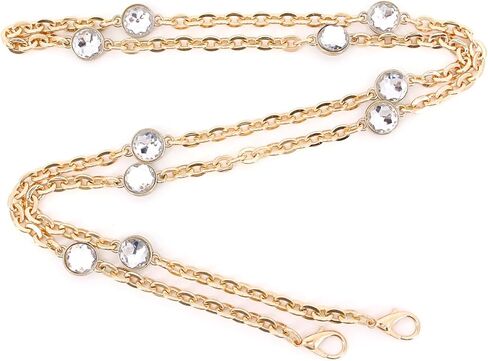 Naimo Rhinestone Bag سلسلة موسع سلسلة حزام سلاسل حقيبة يد الكتف Crossbod in Kuwait