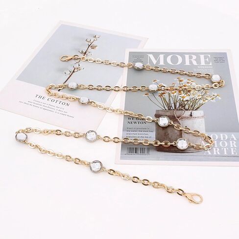 Naimo Rhinestone Bag سلسلة موسع سلسلة حزام سلاسل حقيبة يد الكتف Crossbod in Kuwait